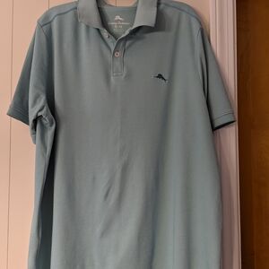 Tommy Bahama Mens Teal Polo Shirt